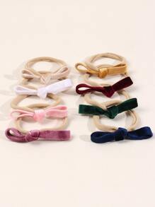 8pcs Baby Knot Decor Hair Tie - Multicolor - View 3