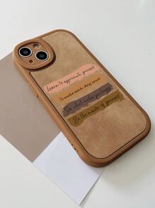 Slogan Graphic Phone Case - Multicolor - View 2