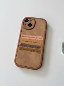 Slogan Graphic Phone Case - Multicolor - View 3