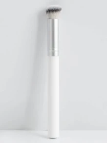 Cọ che khuyết điểm, 1 chiếc cọ trang điểm bằng gỗ cổ điển có thể tái sử dụng để trang điểm, dùng cho phấn phủ, mỹ phẩm trang điểm mặt - trắng - Xem 1