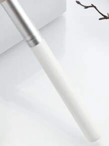 Cọ che khuyết điểm, 1 chiếc cọ trang điểm bằng gỗ cổ điển có thể tái sử dụng để trang điểm, dùng cho phấn phủ, mỹ phẩm trang điểm mặt - trắng - Xem 6