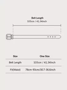 Boho 1pc Retro Style Decor Western Buckle Belt Halloween Summer, School Fall, Autumn, Halloween