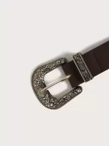 Boho 1pc Retro Style Decor Western Buckle Belt Halloween Summer, School Fall, Autumn, Halloween