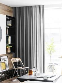 素色單片窗簾 - 灰色 - 查看 4