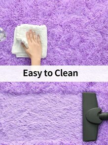 Chắc Chắn Mờ Thảm Bắc Âu Thảm Ghế Sofa Phòng Khách Bàn Chăn Phòng Ngủ Đầu Giường Mềm Mại Toàn Phòng Sang Trọng Sàn - Màu tím - Xem 5