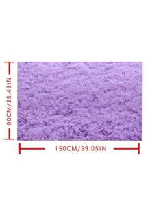 Chắc Chắn Mờ Thảm Bắc Âu Thảm Ghế Sofa Phòng Khách Bàn Chăn Phòng Ngủ Đầu Giường Mềm Mại Toàn Phòng Sang Trọng Sàn - Màu tím - Xem 6