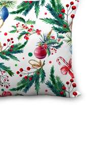 Christmas Pattern Cushion Cover Without Filler - Multicolor - View 3