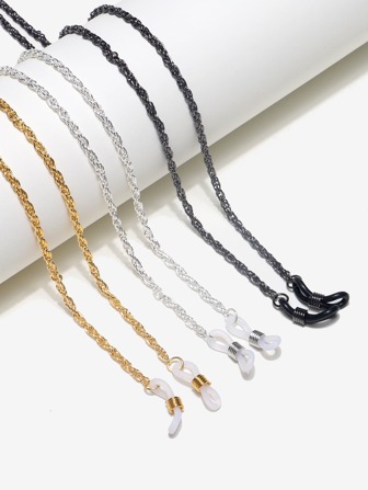 3pcs Women Metal Glasses Chain