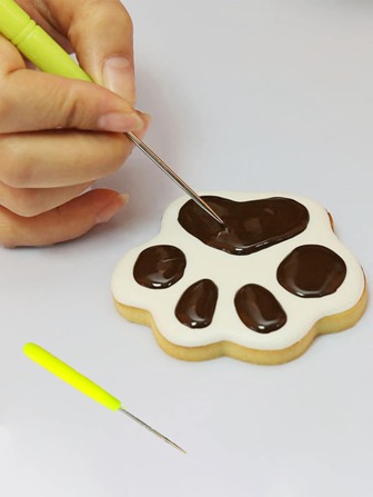 3 piezas Herramienta para tallar galletas de decoración para hornear de cocina de color aleatorio