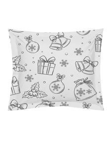 Christmas Pattern Duvet Cover Set Without Filler - Multicolor - View 3