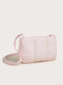 Girls Quilted Square Bag - Pink - View 2