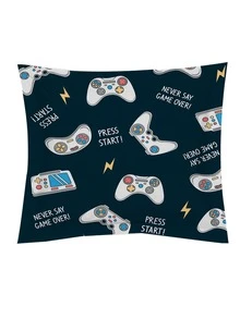 Cartoon Graphic Duvet Cover Set Without Filler - Multicolor - View 3