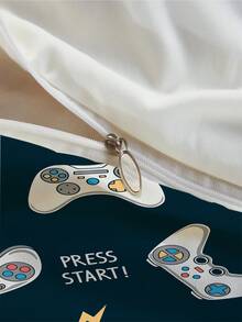 Cartoon Graphic Duvet Cover Set Without Filler - Multicolor - View 5