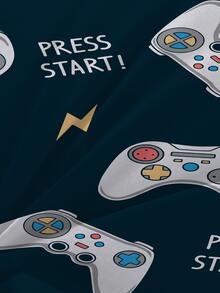 Cartoon Graphic Duvet Cover Set Without Filler - Multicolor - View 4