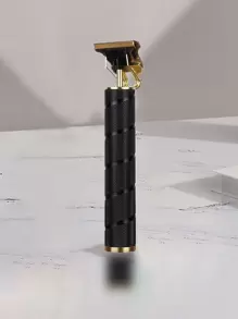 Hombres 1 pieza Broche de pelo recargable eléctrico - Negro - Ver 1