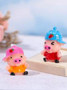 2pcs Cartoon Animal Shaped Decoration Craft - Multicolor - View 2