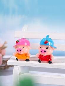 2pcs Cartoon Animal Shaped Decoration Craft - Multicolor - View 3