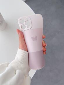Apple Pink Butterfly Pattern Phone Case Compatible With IPhone15/15Plus/15Pro/15Promax Waterproof Shockproof Anti-Fall Scratch Resistant - Multicolor - View 2