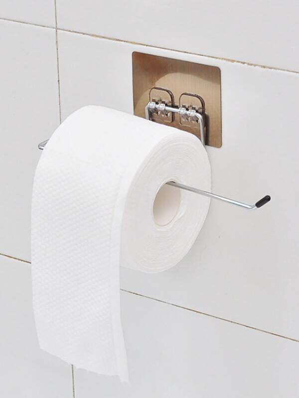 1pc Hanging Toilet Paper Holder Roll Paper Holder Bathroom Towel Rack
