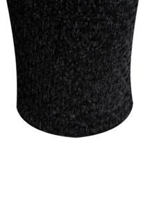 Manfinity Nam Cardigans Dây kéo màu trơn Giải trí - màu đen - Xem 3