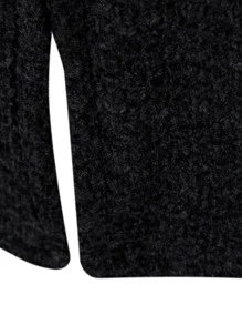 Manfinity Nam Cardigans Dây kéo màu trơn Giải trí - màu đen - Xem 6