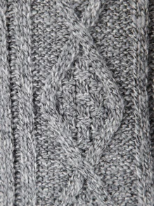 Manfinity Men Cable Knit Zip Up Cardigan - Light Grey - View 6