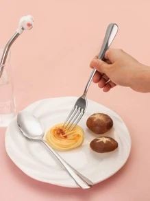 6 piezas Set con diseño de gato de dibujos animados Vajilla