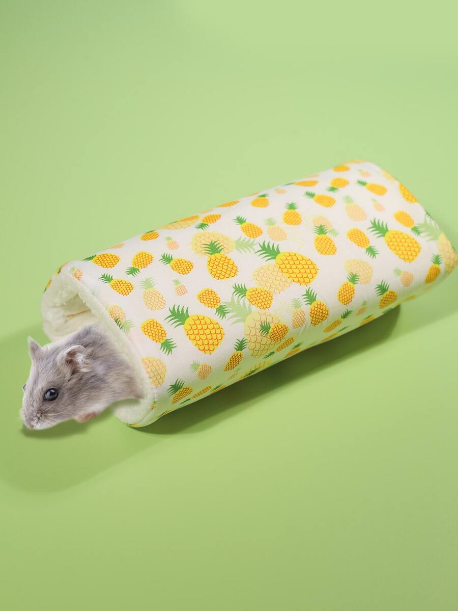 1pc Pineapple Print Hamster Bed - Multicolor - View 1