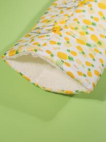 1pc Pineapple Print Hamster Bed - Multicolor - View 3