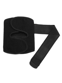 1pc Meniscus Injury Preventing Knee Brace Strap, Silicone Cooling Compression Knee Support Pad For Running, Basketball, Hiking Gym Accessories Knee Support Sports Knee Pads Gym Knee Pads - Black - View 3