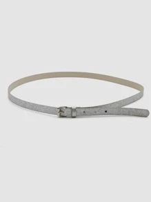Đai khóa vuông long lanh - Bạc - Xem 2