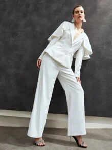 MOTF PREMIUM 休閒精裁褲 - 白色 - 查看 5