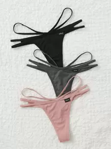 3pack Cut-out Panty - Multicolor - View 3