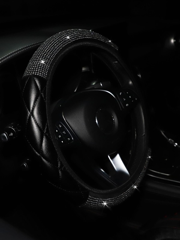 1pc Rhinestone Decor Car Steering Wheel Cover SHEIN USA