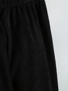 SHEIN Niños Pantalones lado de rayas - Negro - Ver 3