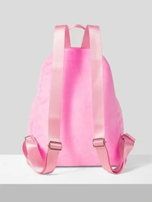 Mochila clásica minimalista mullido - Rosa - Ver 9