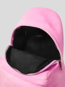 Mochila clásica minimalista mullido - Rosa - Ver 10