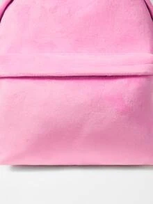 Mochila clásica minimalista mullido - Rosa - Ver 11