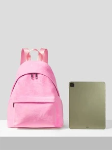 Mochila clásica minimalista mullido - Rosa - Ver 12
