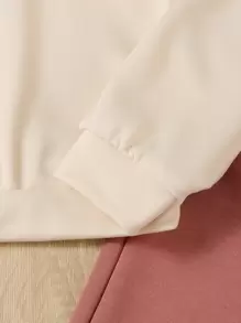 SHEIN 青少女連帽運動衫和運動褲套裝（5件可分開售賣） - 彩色 - 查看 4