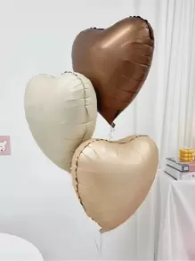 Bong bóng hình trái tim cổ điển màu kem 18 inch dùng để trang trí tiệc sinh nhật và tiệc cưới - Cà phê nâu - Xem 10