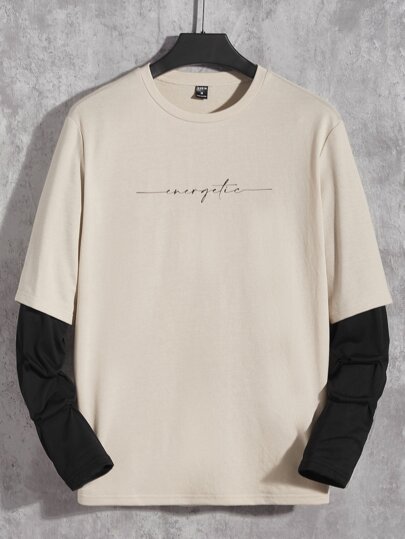 Guys Letter Graphic 2 In 1 Tee