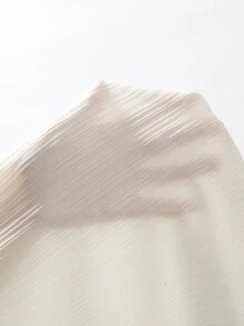 SHEIN VCAY Đầm Thắt lưng Trọn gói Đồ họa Giải trí - Đen và trắng - Xem 6