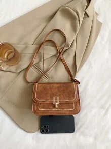 New Arrival Mini Fashionable Casual Metal Lock Shoulder Crossbody Bag For Women, Red