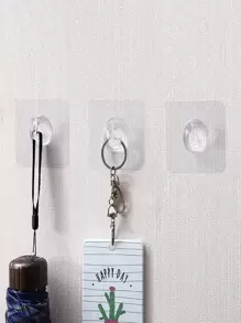 5/10/15/20/25/30入組剛性膠鉤,具有強大的承重能力並可不留痕跡