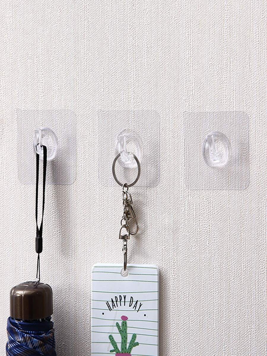 5/10/15/20/25/30入組剛性膠鉤,具有強大的承重能力並可不留痕跡