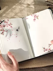 1 件中国风精装笔记本 - 112 页彩色书籍，32K 紧凑尺寸，每周计划和日记本，适合日常办公使用，适合日常工作、学习和赠送给同学、朋友和家人的礼物，优雅的文化礼物 - 彩色 - 查看 12