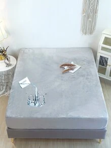 1入組素色防水床笠臥室用現代TPU床上用品床笠四季皆宜 - 彩色 - 查看 1