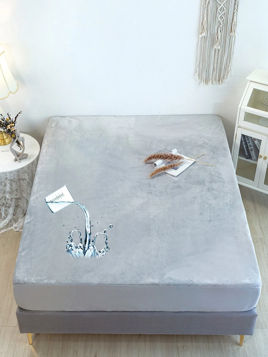 1入組素色防水床笠臥室用現代TPU床上用品床笠四季皆宜 - 彩色 - 查看 1