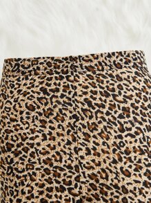 SHEIN Leap Crew Baby Girl Leopard Print Leggings - Multicolor - View 4